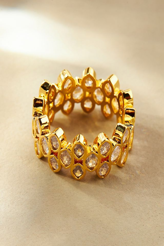 Cocktail Diamond Crown Ring #1