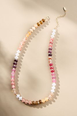 ANTHROPOLOGIE RAINBOW STONE NECKLACE 