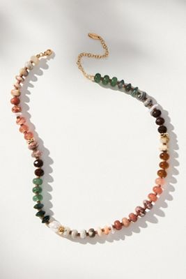 By Anthropologie Rainbow Stone Necklace
