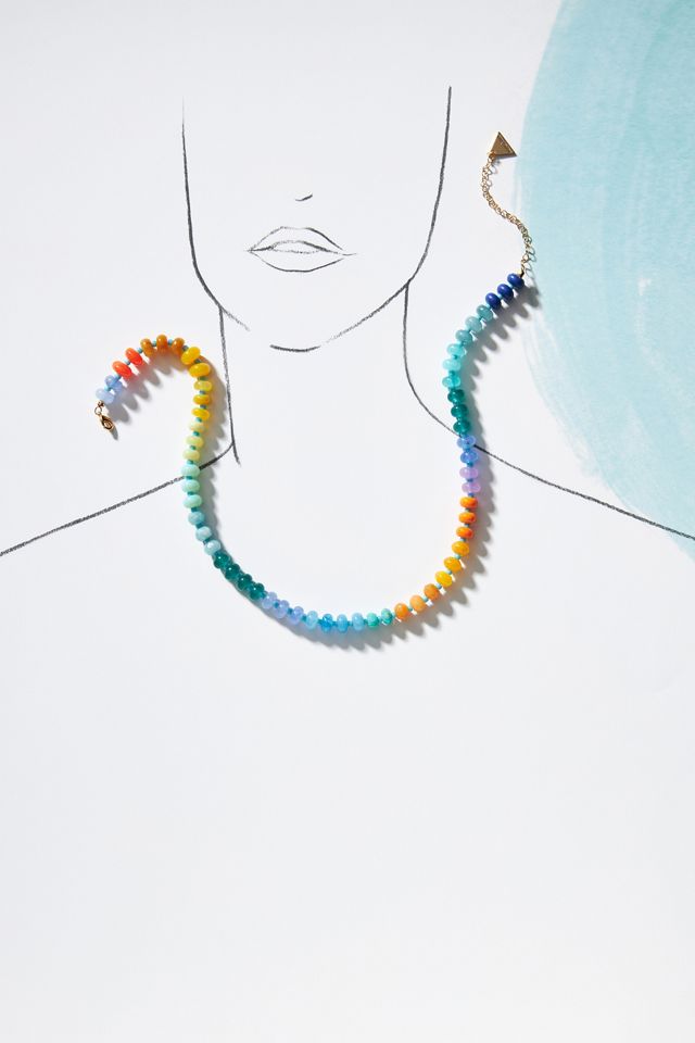 Rainbow Stone Necklace