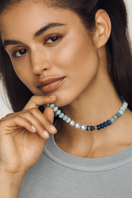 By Anthropologie Rainbow Stone Necklace