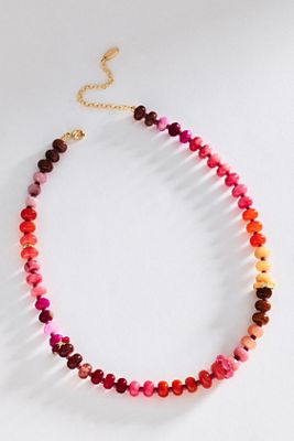 By Anthropologie Rainbow Stone Necklace