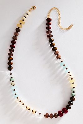 By Anthropologie Rainbow Stone Necklace