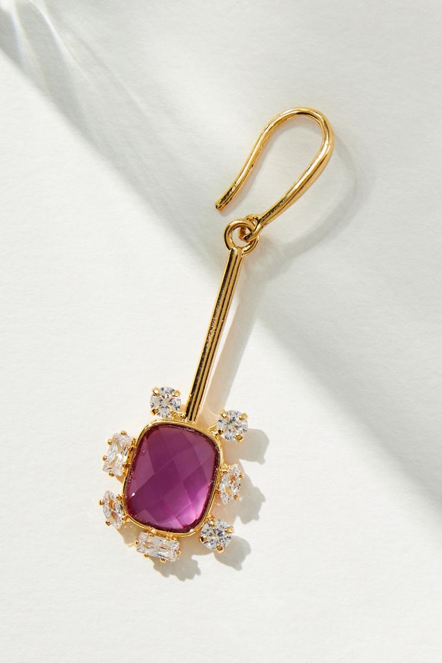 Colorful Stone Drop Earrings #1