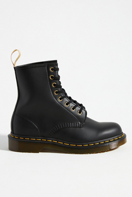 Dr. Martens' 1460 Lace-up Combat Boots In Smooth Leather In Black