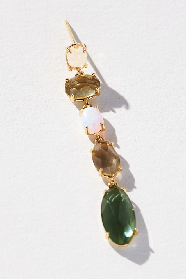 Shades of Sea Glassy Linear Stone Drops #1