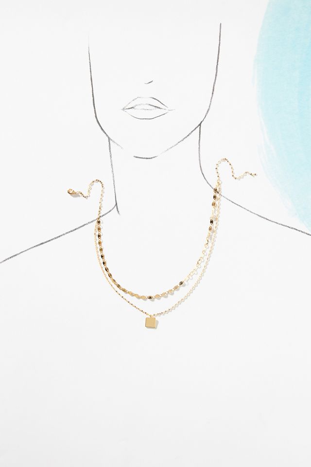 Double-Chain Pendant Necklace #2