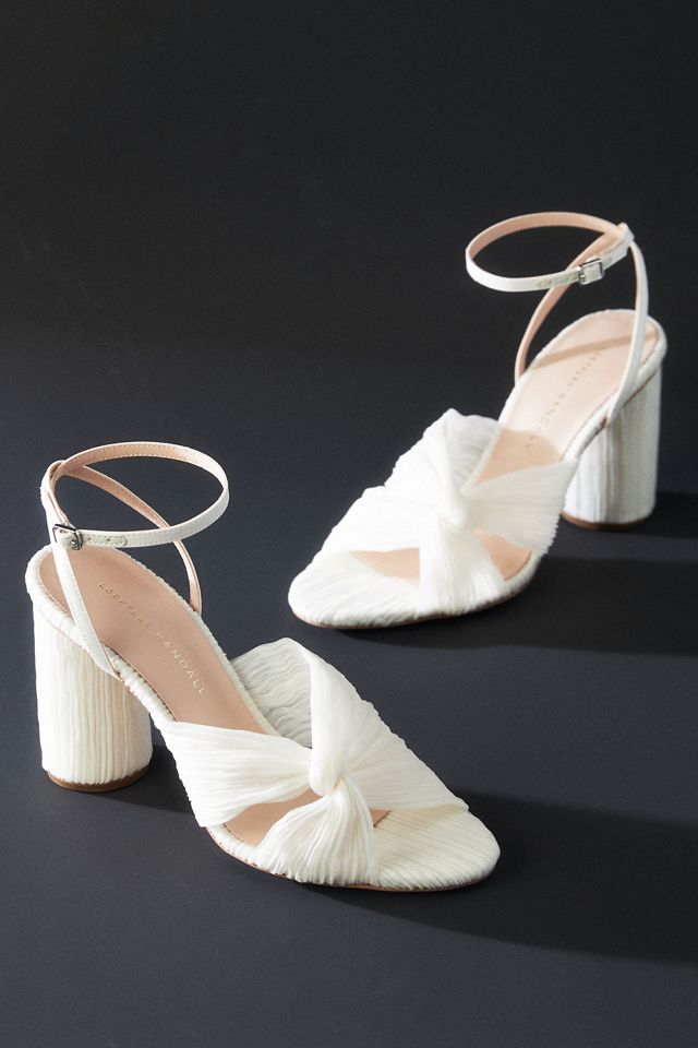 Loeffler Randall Reed Pearl Pleated Twist Heels #1