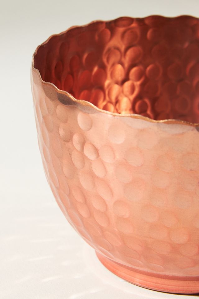 Hammered Copper Storage Bowls, Set of 4 #1