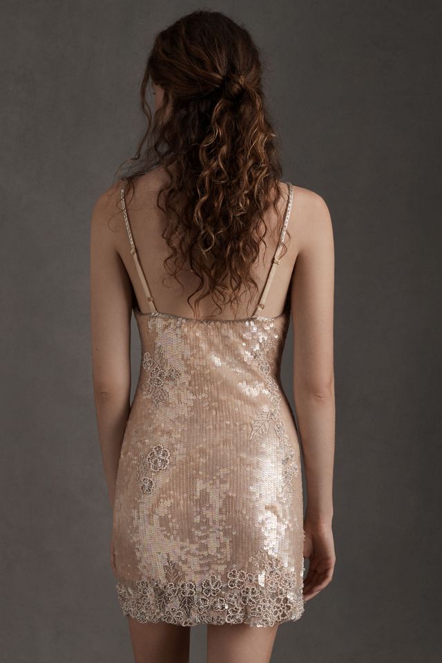 loveshackfancy meline sequin mini dress LoveShackFancy Meline Mini Dress