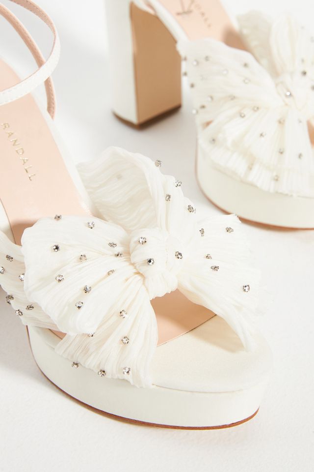 Loeffler Randall Natalia Rhinestone Platform Heels | Anthropologie