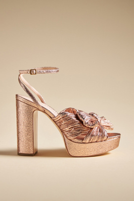 Loeffler Randall Natalia Plaid Platform Heels In Pink