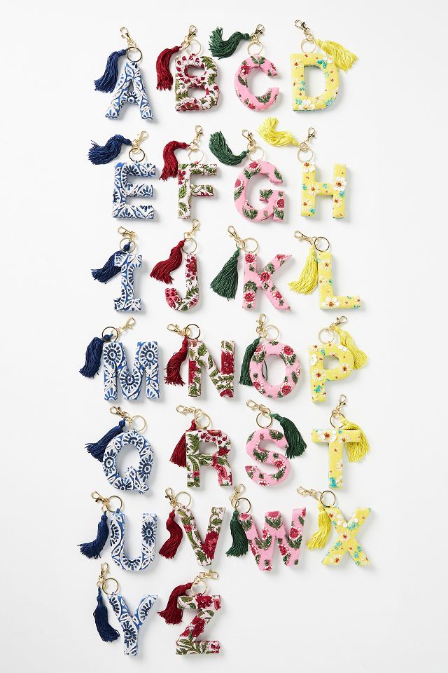 Anthropologie initial store keychain