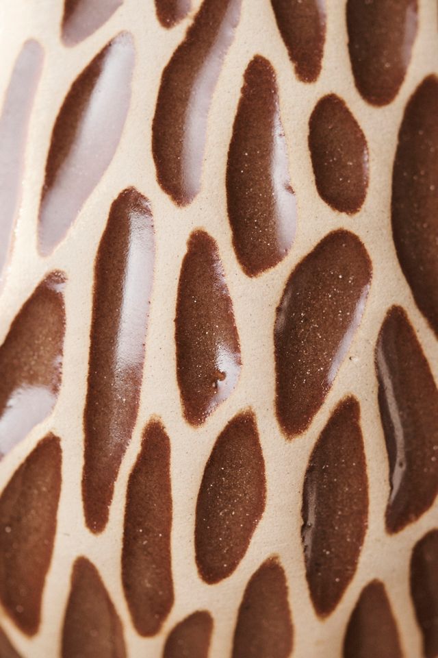 White Ridges Ceramic Planter, 4" #2
