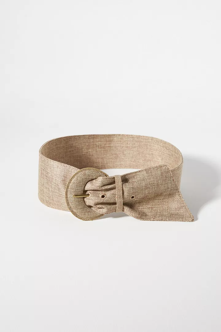 Anthropologie Linen-Wrapped Belt