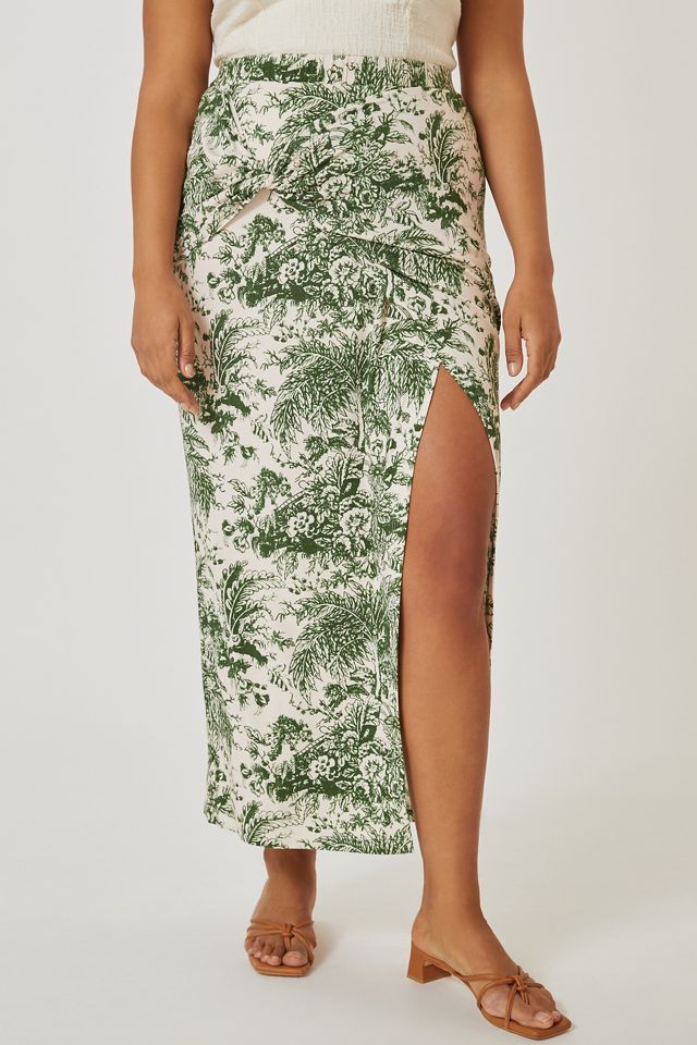 Daily Practice by Anthropologie The Bluebell Island Midi Skirt #5