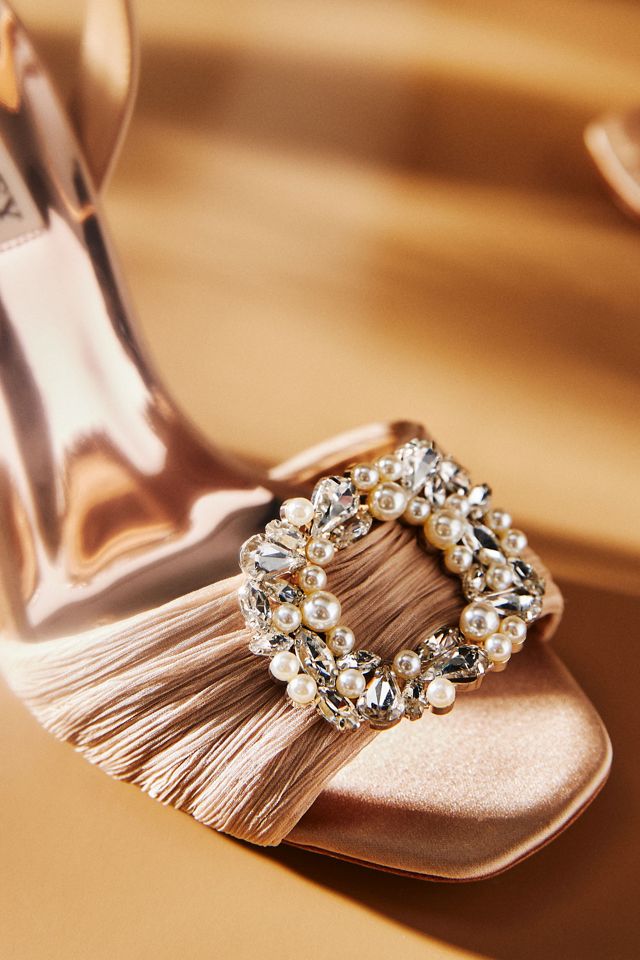 Badgley Mischka Nixie Peep-Toe Stiletto Sandals | Anthropologie