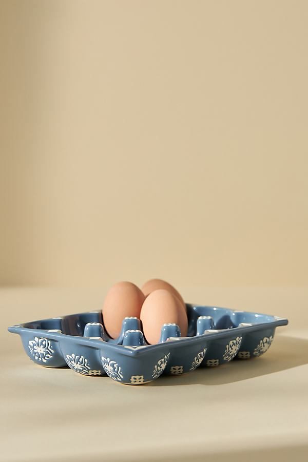 Anthropologie Countryside Egg Crate In Blue