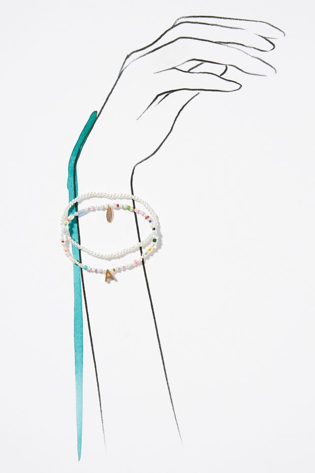 Pearl Monogram Bracelet Set #3