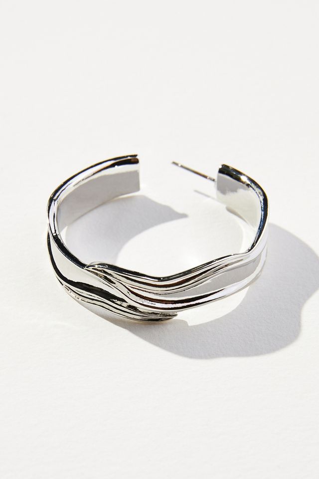 Large Flat Hoop Earrings #2