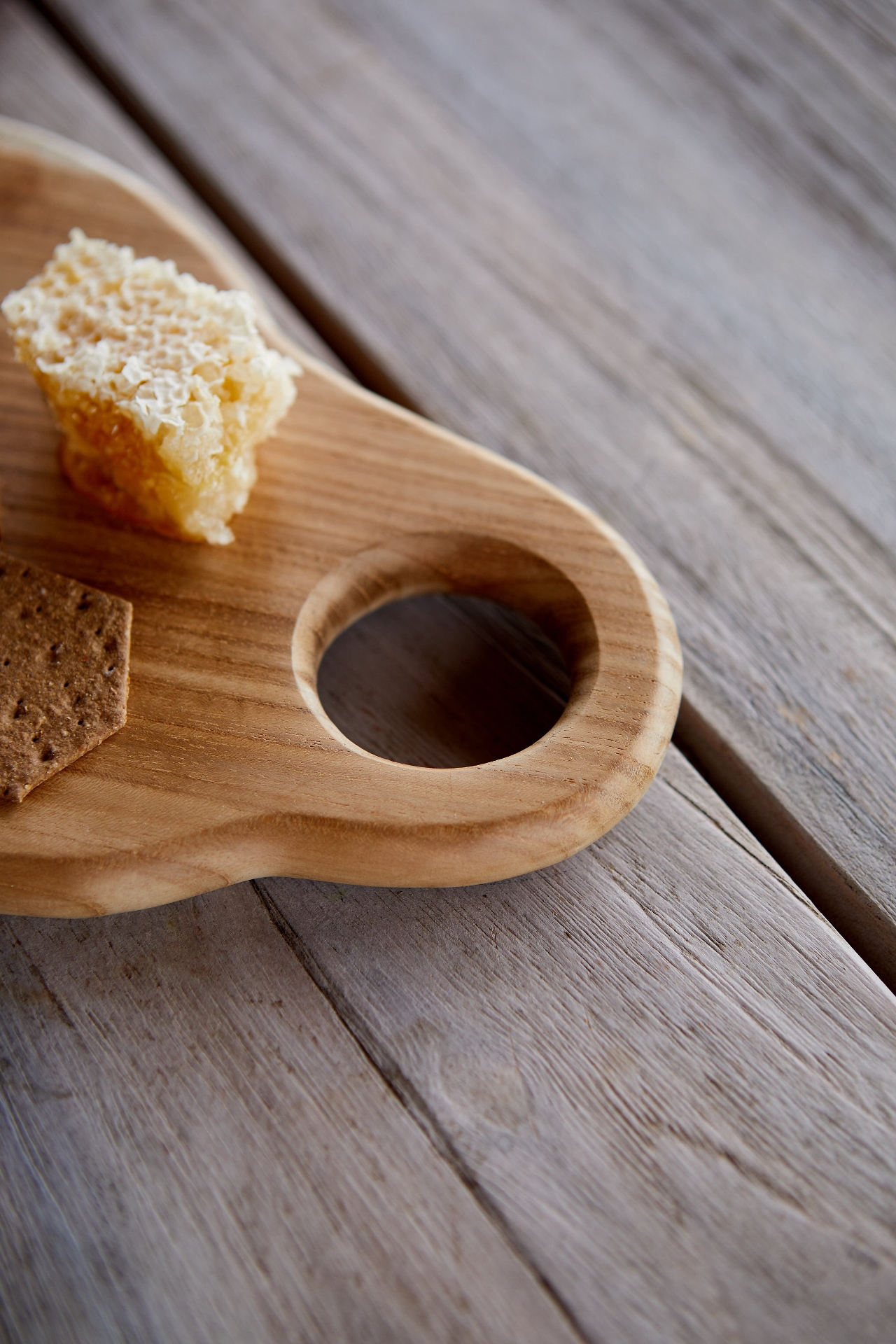 Organic Shaped Teak Root Serving Board with Handle