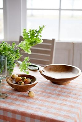 Footed Teak Root Serving Bowl
