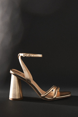 Zapatos De Tacón Sam Edelman Kia Silver Para Mujer - Tacón De Bloque, Correa En Tobillo, Piel De Ante