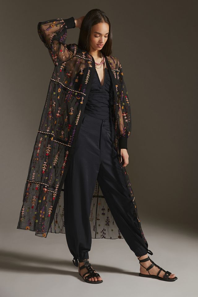 Bl-nk Black Tulle Kimono #2