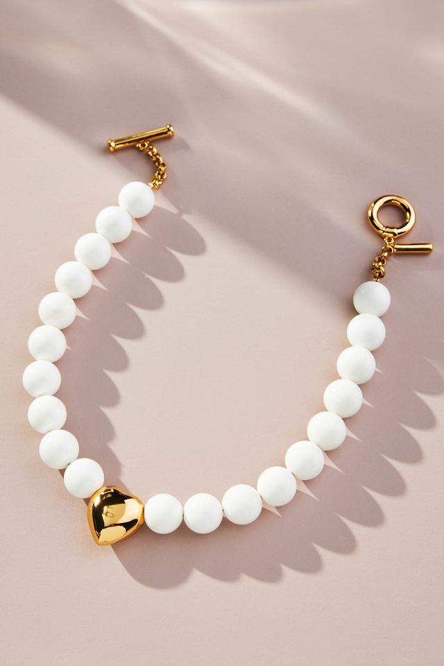 Timeless Pearly 24k Gold Pendant Necklace Anthropologie