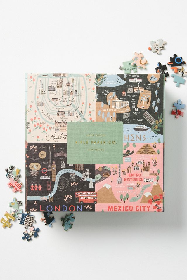 Rifle Paper Co. Maps Puzzle