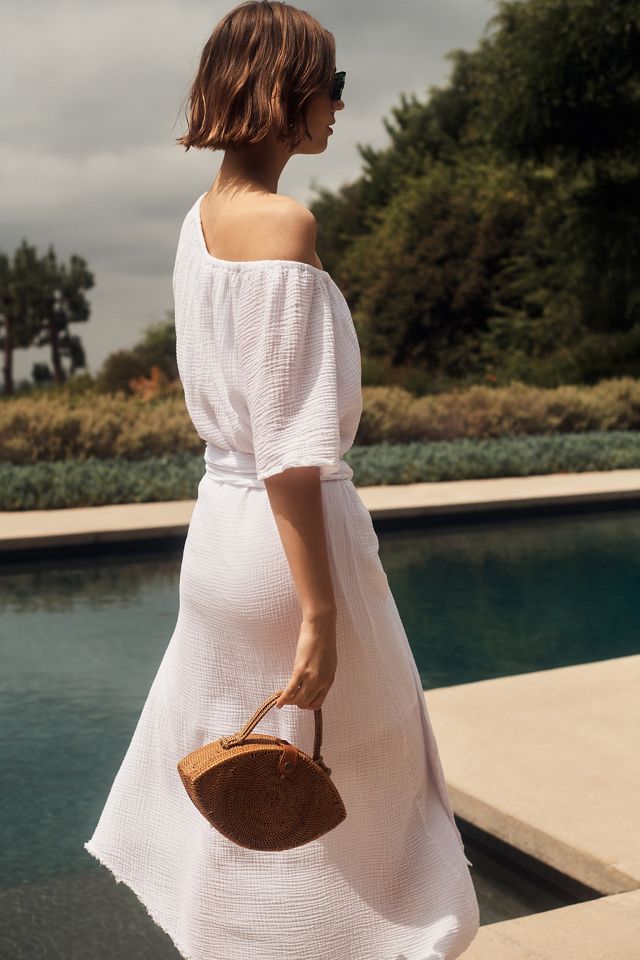 Stateside One-Shoulder Gauze Midi Dress #3