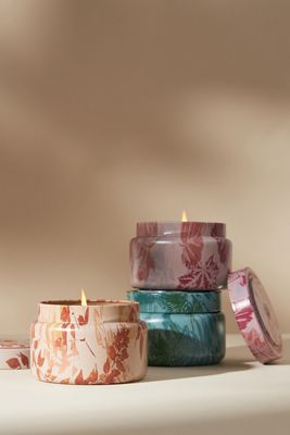 Capri Blue Printed Candle Tin