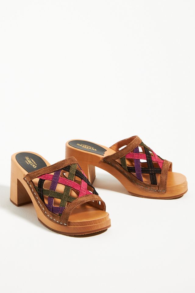 Swedish Hasbeens Basket Clog Sandals #1