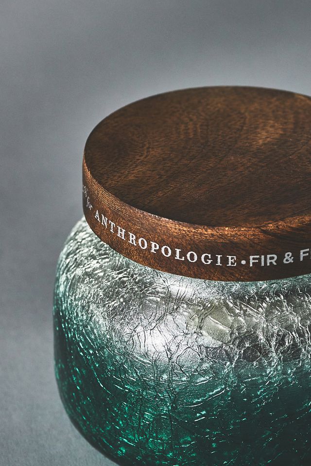 Capri Blue Fir & Firewood Jar Candle AnthroLiving