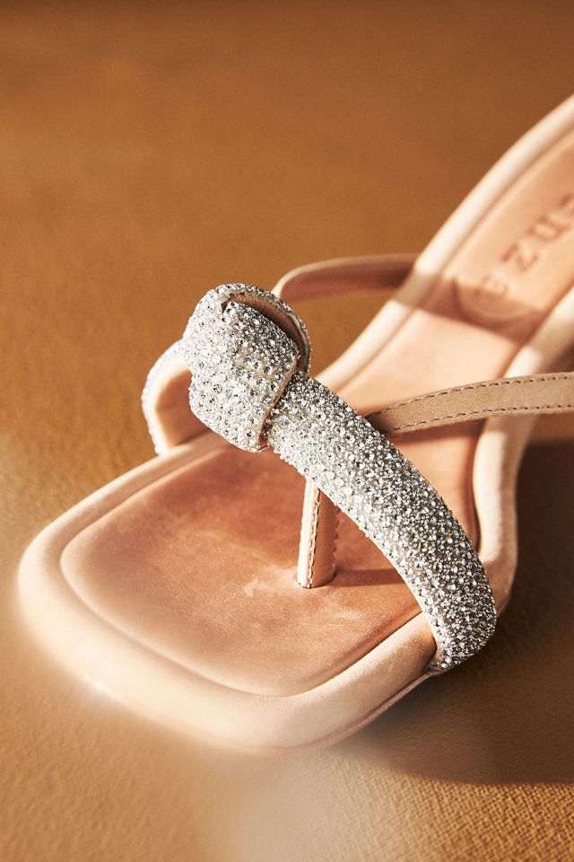 Vicenza Rhinestone Knot Kitten-Heel Mules #2