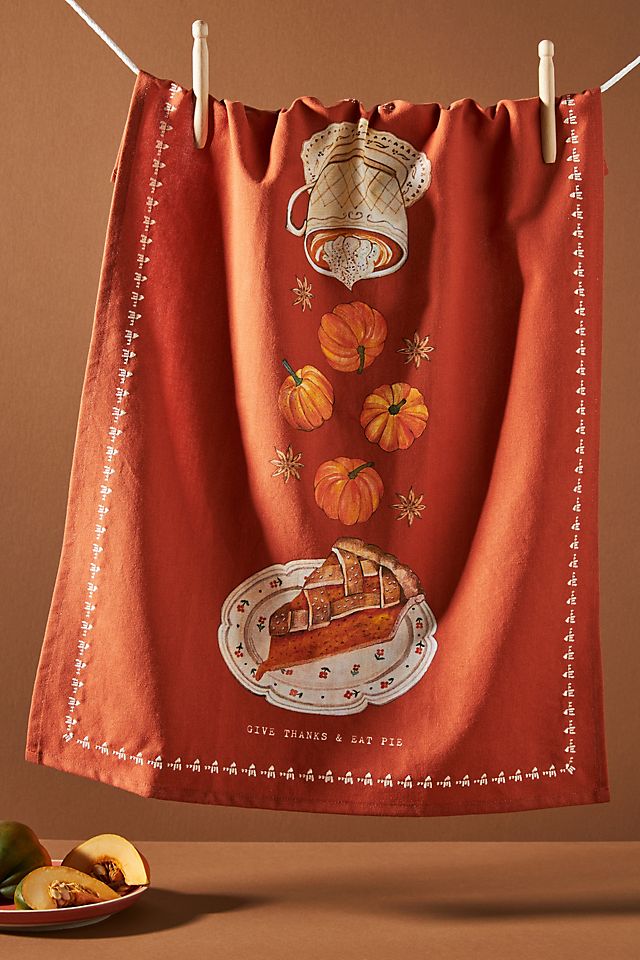 anthropologie.com | Pumpkin Spice Dish Towel