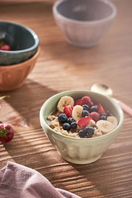 Reactive Glazed Latte Bowls, Set of 4