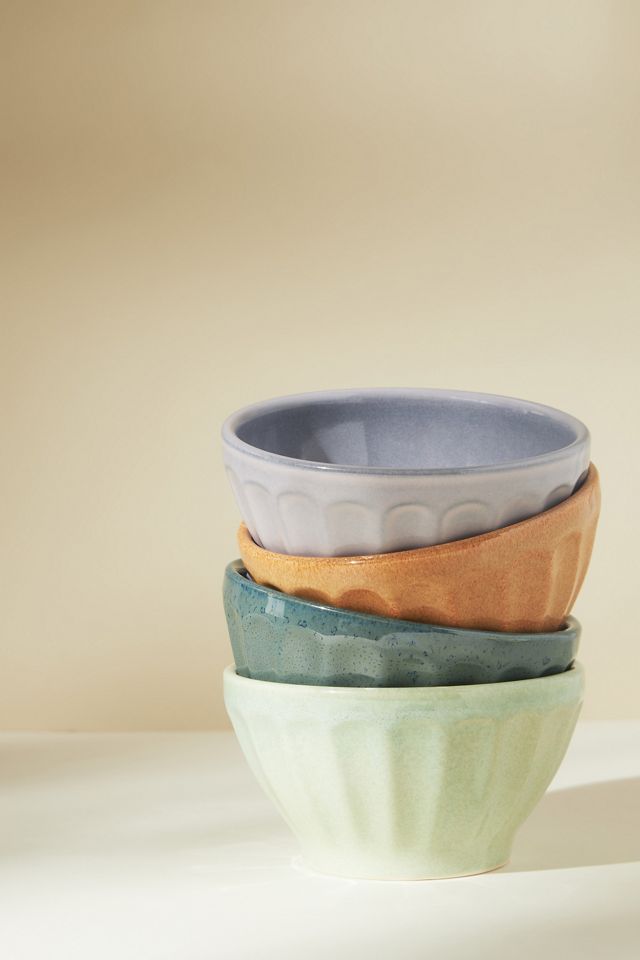 Reactive Glazed Latte Bowls, Set of 4 #3