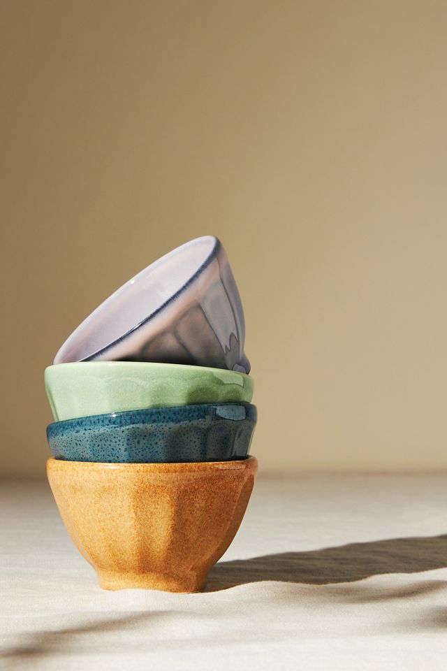 Mini Reactive Glazed Latte Bowls, Set of 4 #2