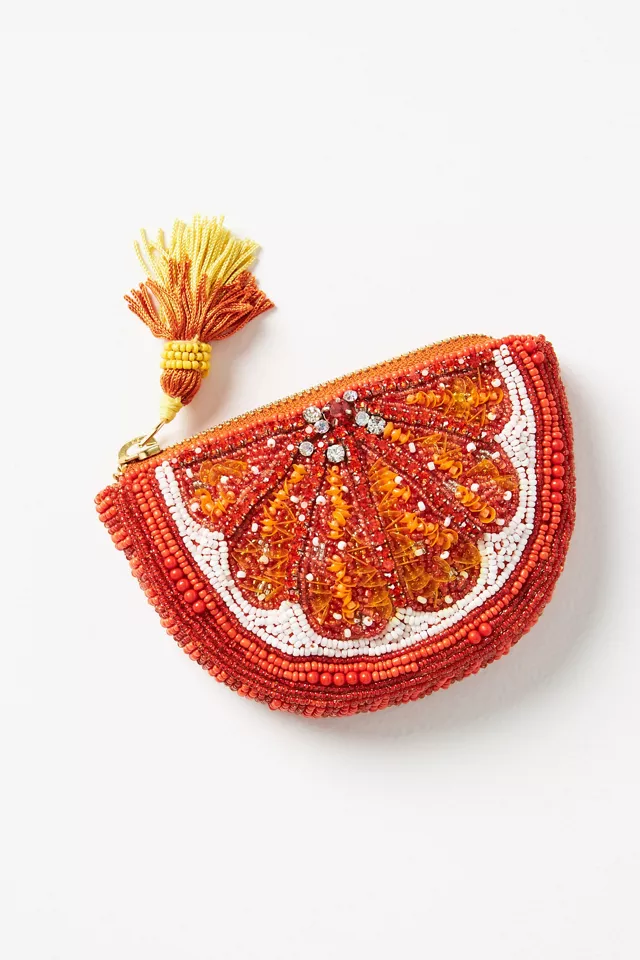 Anthropologie Fruit Coin Purse