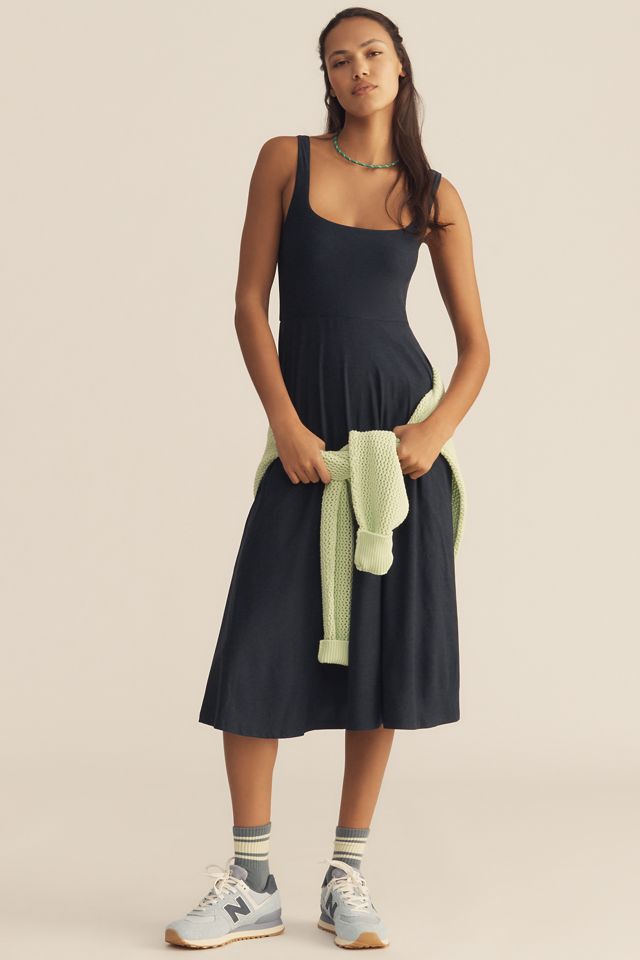 Beyond Yoga Featherweight At The Ready Square-Neck Midi Dress #3