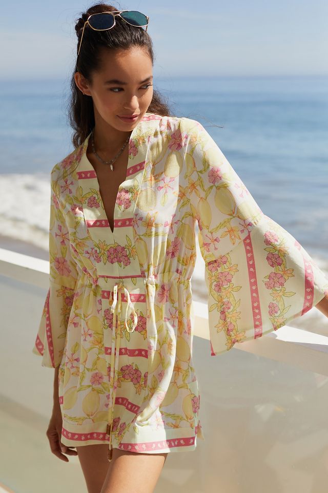 Maaji Lemonade Joy Kaftan | Anthropologie