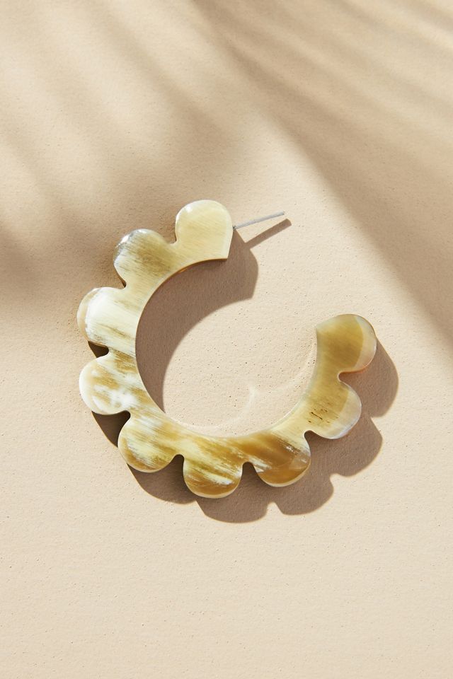 Sunshine Tienda Flower Hoop Earrings #1