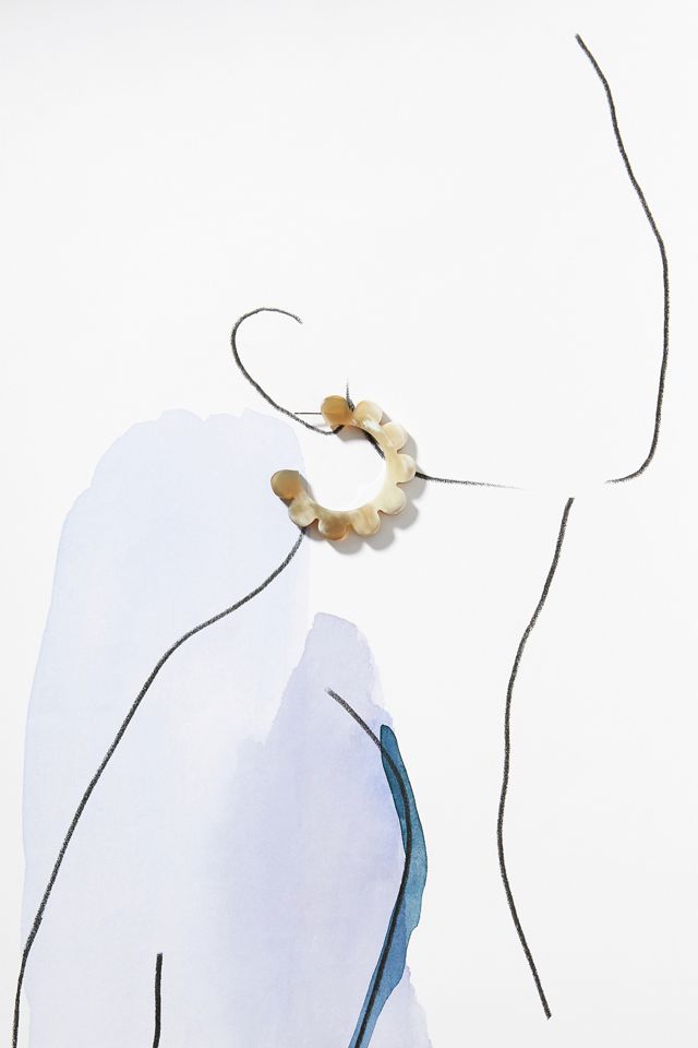Sunshine Tienda Flower Hoop Earrings #2