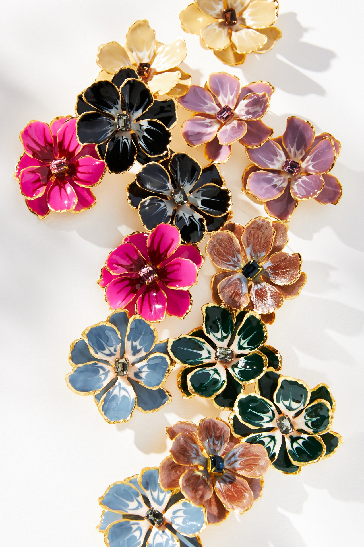 The Pink Reef Hand-Painted Earrings