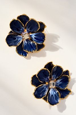 The Pink Reef Handpainted Earrings