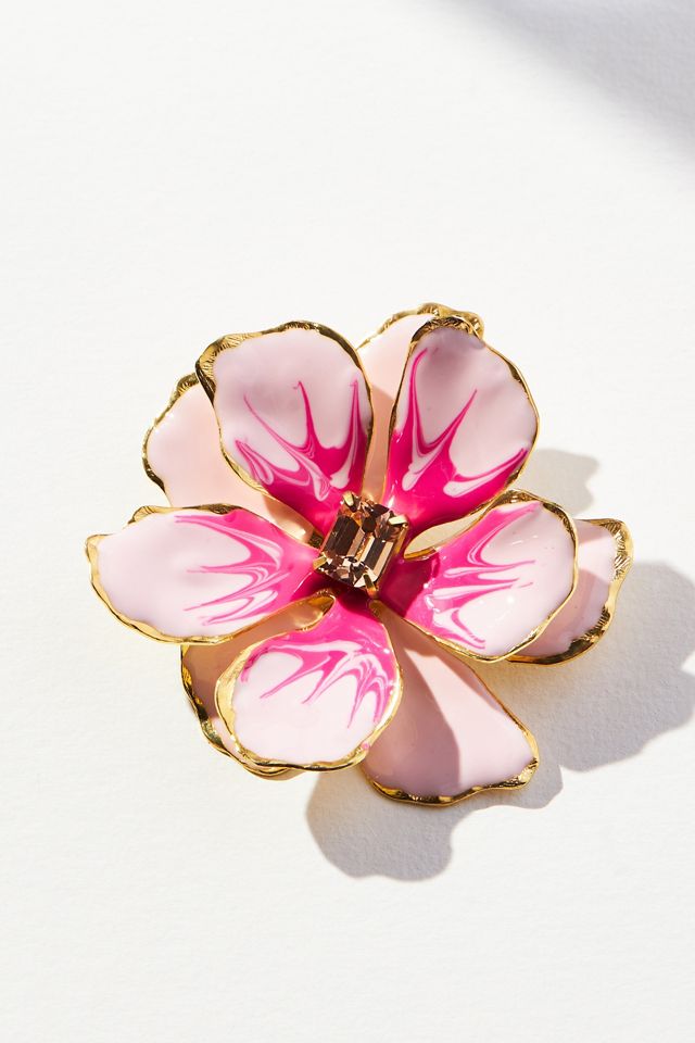 The Pink Reef Handpainted Earrings #1