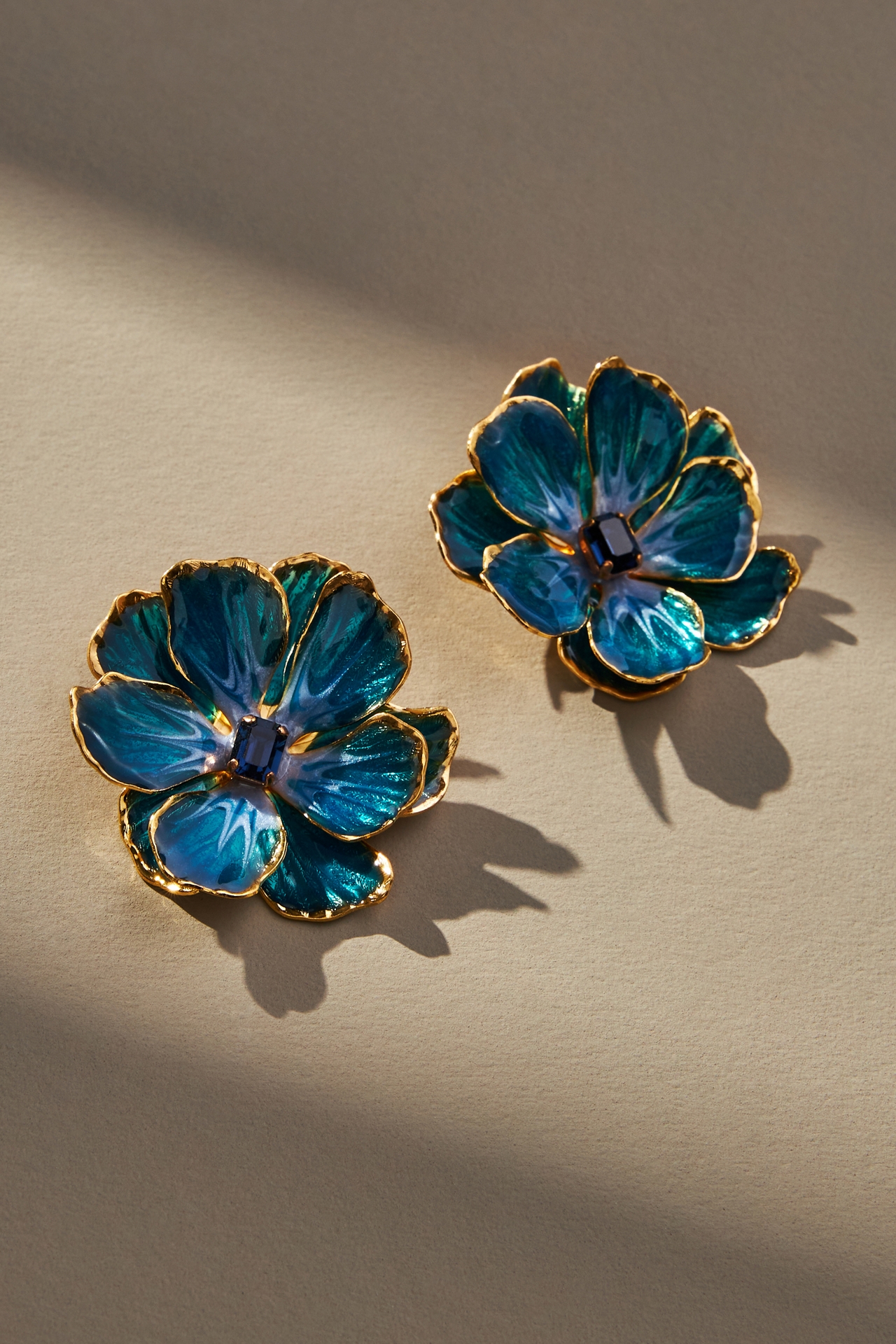 The Pink Reef Handpainted Earrings