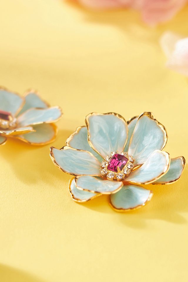 The Pink Reef Handpainted Earrings #3