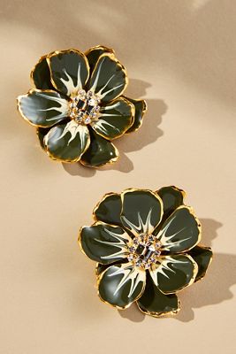 The Pink Reef Handpainted Earrings